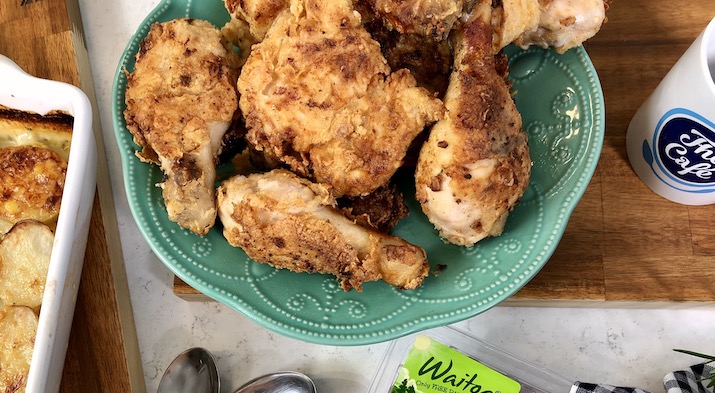 Crispy Fried Chicken – One Handed Baker